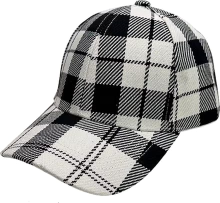 Geruite Casual Pet - Cap - Verstelbaar - Theedoek Patroon - Engels