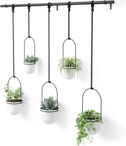 Umbra Triflora hangende bloempotten, set van 5