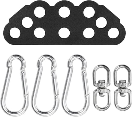Kabelmachine Accessoire - Fitnessgreep - Krachttraining - Verstelbare Spreider - 152 cm - Zwart