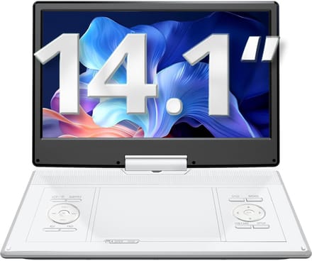 Draagbare DVD speler - Portable DVD speler - Met USB en Accu - Voor in Auto - Reisdisplay