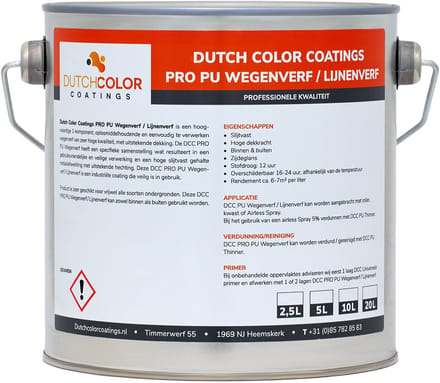DCC PRO PU Wegenverf/Lijnenverf - 20L - Wit