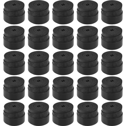 Poignées de raquette de Tennis antidérapantes, pour raquette de Badminton, surgrip vibrant, bandeau anti-transpiration 25pcs noir