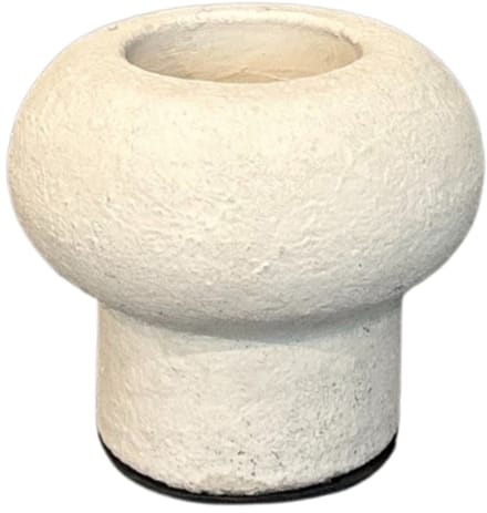 STILL - Waxinelichthouder op voet – Theelicht – Rond – 10×10 cm – Beige