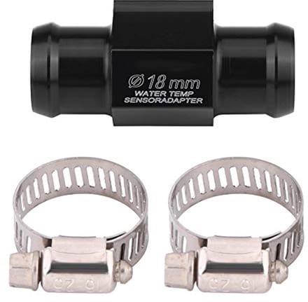 Watertemperatuur Temperatuursensor Adapter voor Motorfietsen - Aluminium Verbindingspijp 18mm
