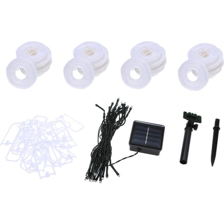 8 Meter/26.2 Ft 40 LED's Op Zonne-energie Feeën Slingers Lichtslinger Gazonlamp met Constant wit