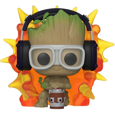 Funko I Am Groot - Marvel POP! Groot With Detonator 9 cm Verzamelfiguur - Multicolours
