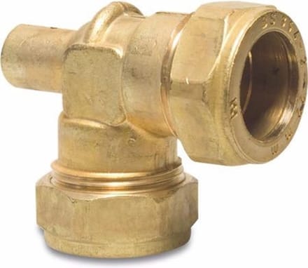 Bonfix Ontluchter knie 90° messing 15 mm knel KIWA