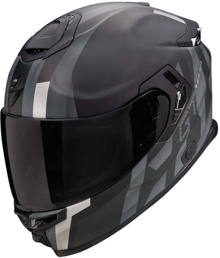 Scorpion EXO-GT SP AIR Touradven Mat Zwart Zilver Integraalhelm - Maat L - Helm