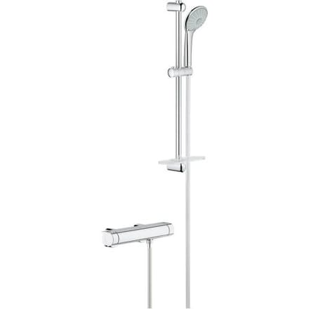 Grohe Grohtherm 2000 thermostatic shower mixer with shower set 34195001