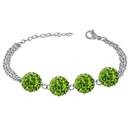 Montebello Armband Aimy - 316L Staal - Shamballa 10mm - 17+4cm