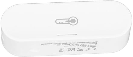 Temperatuur Vochtigheidssensor - Binnenmeter Hygrometer - Omgeving Monitoren - Smart Connectiviteit - 10 x 8 x 3 cm - Wit