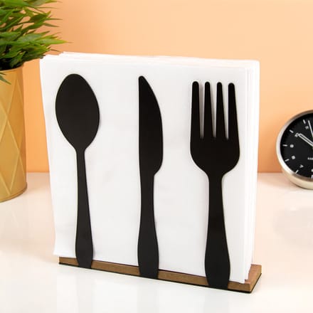 Servetten houder 'bestek'