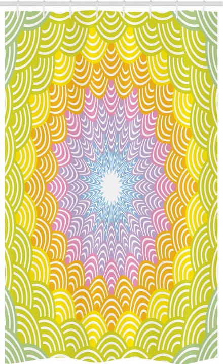 ABAKUHAUS Vischubben Doucheschort – 120x180 cm – stof – multicolor