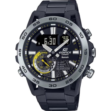 Casio horloge ECB-40DC-1AEF Bluetooth Zwart- Ø 52.4 mm