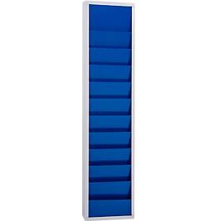 Werklplaatsplanner Eichner 9019-00201, 1 kolom, voor 10 opdrachtmappen, blauw
