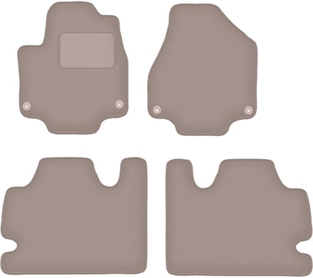 Beige velours vloermatten voor: Chrysler Pacifica II hybride (2017-)