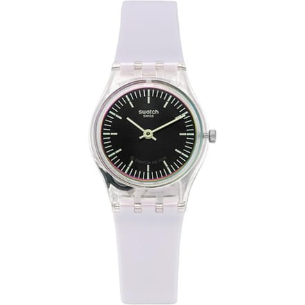 Montre SWatch Lk390 Ultraviolet pour femme en uréthane LK390 black