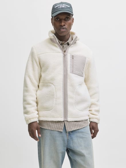 JACK&JONES ESSENTIALS - JJESOHO TEDDY JACKET NOOS Heren Jas