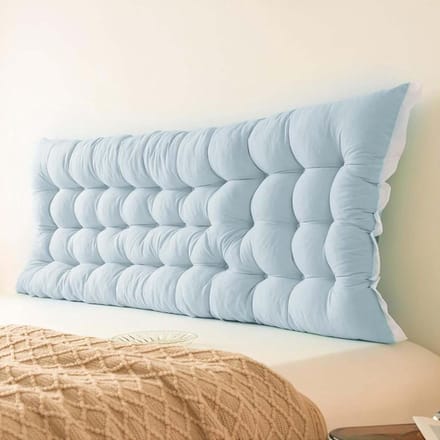 Steunkussen Lezen - Leeskussen Rugsteun - Comfortabel Zitten - Ergonomisch Ontwerp - 120x50x5cm - Grijs