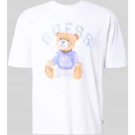 Guess Bear T-shirt Met Korte Mouwen Wit L Man