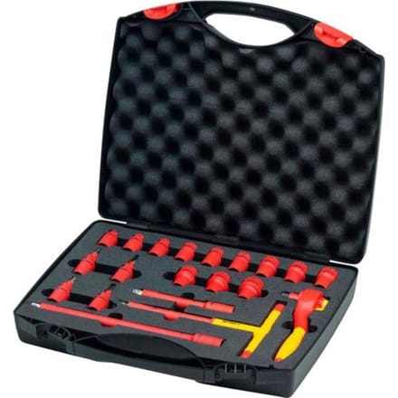 Wiha 43023 43023 Dopsleuteladapterset Vierkant 20-delig