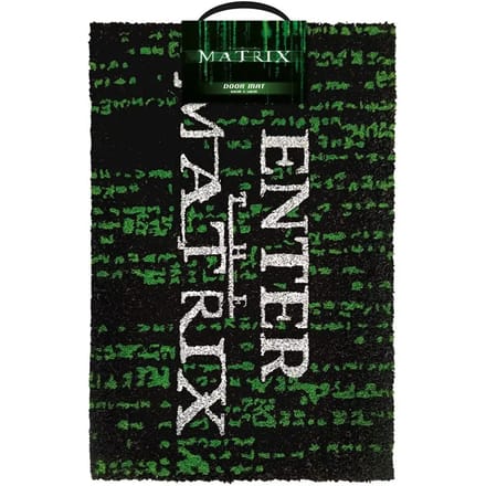 Pyramid International The Matrix Deurmat Enter The Matrix 40 x 60 cm Zwart/Groen