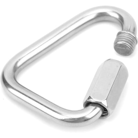 Driehoekige Snelkoppeling RVS Driehoekige Snelvergrendelende Karabijnhaak voor Bergbeklimmen 8mm 8mm white