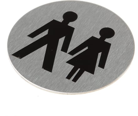 Pictogram rvs zelfkl. Dames/Heren