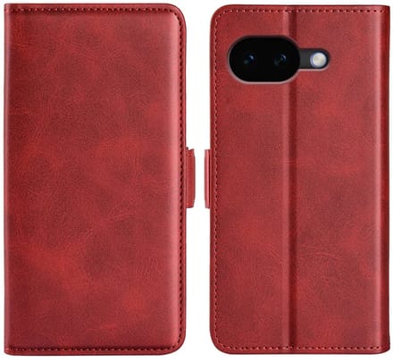 MobyDefend Hoesje - Geschikt voor Google Pixel 10a - Luxe Wallet Book Case (Sluiting Zijkant) - Rood