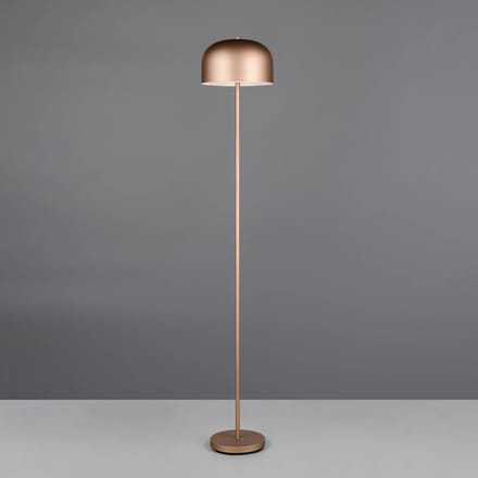 Reality Leuchten LED vloerlamp Jeff, coffee, dimbaar, hoogte 147 cm