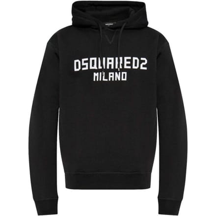 Dsquared2 Milano Logo Cool Fit Zwarte Hoodie
