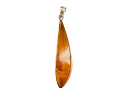Zilveren hanger Amber / Barnsteen 925 zilver
