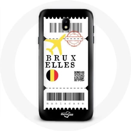 Coque - Samsung - Galaxy J3 2017 - Billet d'avion - Souple - Noir
