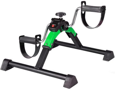 Mini Hometrainer - Pedaaltrainer Bureau - Spierversterking Thuis - Instelbare Weerstand - 535 cm - Groen