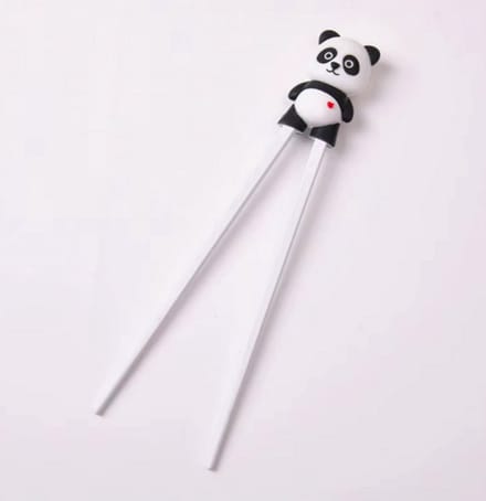 ProductGoods Kinder Eetstokjes – Panda – Met Hulpstuk – 2 Stuks – Zwart/Wit