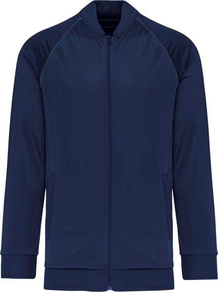 PROACT® Unisex trainingsjas met rits en biesje PA384 - Sporty Navy - L