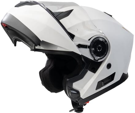 MOTOBLOUZ SPECTRON EVO Systeemhelm - Motorhelm ECE 22.06 Gekeurd - Scooterhelm & Brommerhelm - Heren & Dames - Volledig wit - L