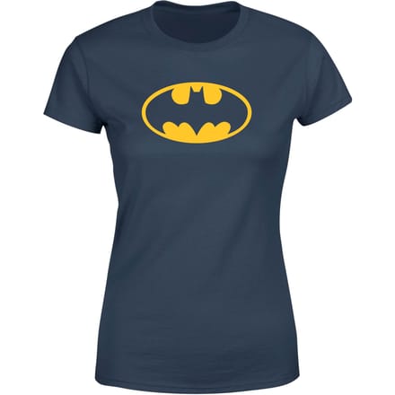 Justice League Batman Logo Women's T-Shirt - Navy - S