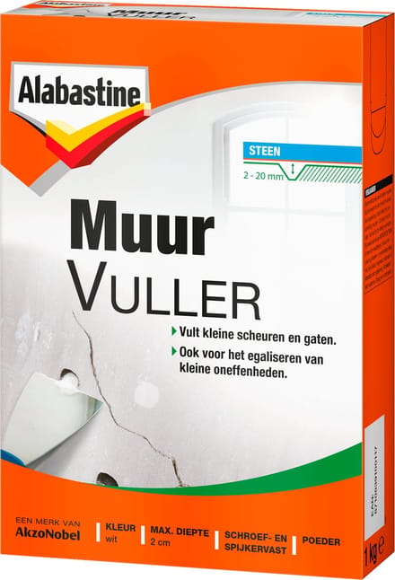 Alabastine muurvuller poeder - 1 kg
