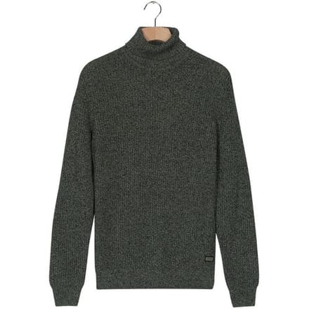 Baileys Trui Rollneck Mouliné Rib Structure Navy / male