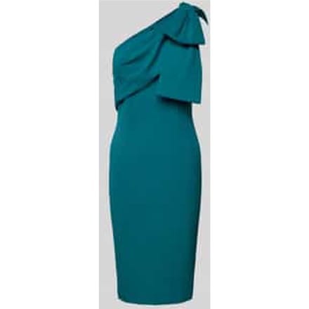 Cocktailjurk met one shoulder-band