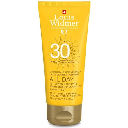 Louis Widmer - Melk - Zonnebescherming - All Day - met Parfum - SPF 30 100ML.