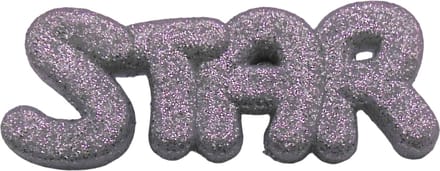 Broche kinderen zilver glitter - star