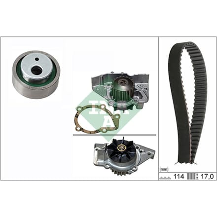 Schaeffler Ina Waterpomp + distributieriem set INA 530 0258 31