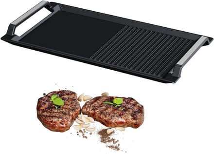 CRLYN® Grillplaat Inductie - Bakplaat - Gietijzer - Zwart
