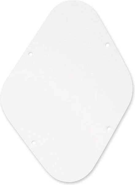 Boston P-102-W back plate, potmeters cavity, 1 ply, LP-model, white