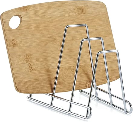 Zeller, bord/bordstandaard, verchroomd, metaal, 14 x 22,8 x 18 cm