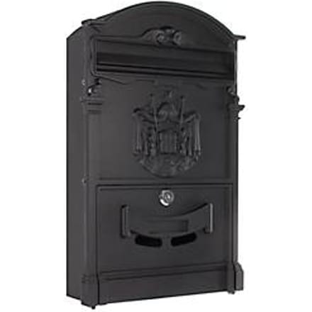 ROTTNER Engelse brievenbus ASHFORD Zwart - 41x26x9 cm