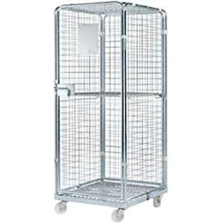 Rolcontainer, met stalen rolplaat, 724 x 815 x 1800 mm