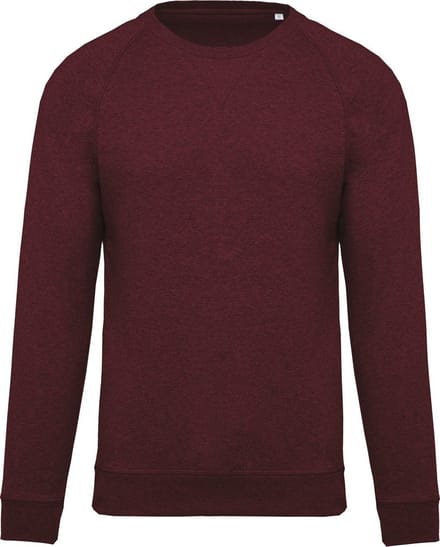 Kariban Heren Organische Raglan Sweatshirt (Wijn Heide)